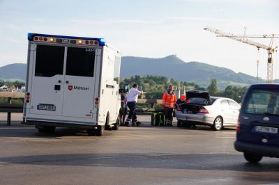 Kirchheim: Regen und Gischt sorgen fuer Unfallserie auf der A8